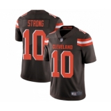 Men's Cleveland Browns #10 Jaelen Strong Brown Team Color Vapor Untouchable Limited Player Football Jersey