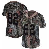 Women's Nike Cleveland Browns #82 Ozzie Newsome Limited Camo Rush Realtree NFL Jersey