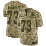 Men's Nike Cleveland Browns #73 Joe Thomas Limited Camo 2018 Salute to Service NFL Jersey