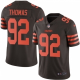 Youth Nike Cleveland Browns #92 Chad Thomas Limited Brown Rush Vapor Untouchable NFL Jersey