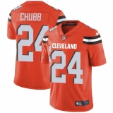 Youth Nike Cleveland Browns #24 Nick Chubb Orange Alternate Vapor Untouchable Limited Player NFL Jersey