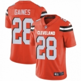 Youth Nike Cleveland Browns #28 E.J. Gaines Orange Alternate Vapor Untouchable Limited Player NFL Jersey