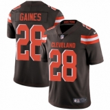 Men's Nike Cleveland Browns #28 E.J. Gaines Brown Team Color Vapor Untouchable Limited Player NFL Jersey