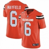 Youth Nike Cleveland Browns #6 Baker Mayfield Orange Alternate Vapor Untouchable Limited Player NFL Jersey