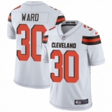 Men's Nike Cleveland Browns #30 Denzel Ward White Vapor Untouchable Limited Player NFL Jersey