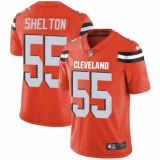 Youth Nike Cleveland Browns #55 Danny Shelton Orange Alternate Vapor Untouchable Limited Player NFL Jersey