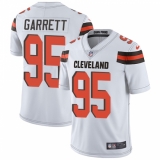 Youth Nike Cleveland Browns #95 Myles Garrett White Vapor Untouchable Limited Player NFL Jersey