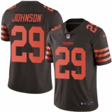 Men's Nike Cleveland Browns #29 Duke Johnson Limited Brown Rush Vapor Untouchable NFL Jersey