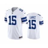Men's Nike Dallas Cowboys #15 Trey Lance White 2023 F.U.S.E. Limited Stitched Football Jersey
