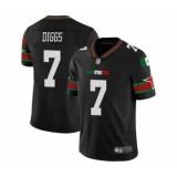 Men's Nike Dallas Cowboys #7 Trevon Diggs Black Mexico Vapor Limited Stitched Football Jersey