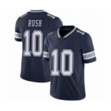 Men's Dallas Cowboys #10 Cooper Rush Navy Vapor Limited Stitched Jersey