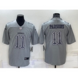 Men's Dallas Cowboys #11 Micah Parsons Grey Atmosphere Fashion 2022 Vapor Untouchable Stitched Nike Limited Jersey