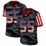 Men's Dallas Cowboys #55 Leighton Vander Camo Flag Nike Limited Jersey
