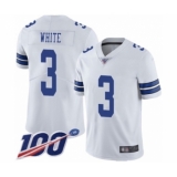 Men's Dallas Cowboys #3 Mike White Vapor Untouchable Limited Player 100th Season Football Jersey