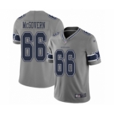 Men's Dallas Cowboys #66 Connor McGovern Limited Gray Inverted Legend Football Jersey