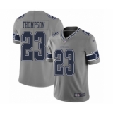 Men's Dallas Cowboys #23 Darian Thompson Limited Gray Inverted Legend Football Jersey