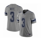 Women's Dallas Cowboys #3 Mike White Limited Gray Inverted Legend Football Jersey