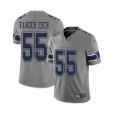 Youth Dallas Cowboys #55 Leighton Vander Esch Limited Gray Inverted Legend Football Jersey