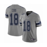 Youth Dallas Cowboys #18 Randall Cobb Limited Gray Inverted Legend Football Jersey
