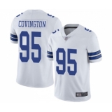Men's Dallas Cowboys #95 Christian Covington White Vapor Untouchable Limited Player Football Jersey
