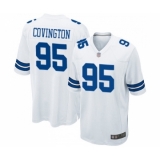 Men's Dallas Cowboys #95 Christian Covington Game White Football Jersey