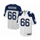 Men's Dallas Cowboys #66 Connor McGovern Game White Throwback Alternate Football Jersey