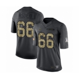 Men's Dallas Cowboys #66 Connor McGovern Limited Black 2016 Salute to Service Football Jersey