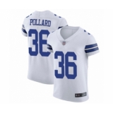 Men's Dallas Cowboys #36 Tony Pollard White Vapor Untouchable Elite Player Football Jersey