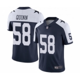 Youth Dallas Cowboys #58 Robert Quinn Navy Blue Throwback Alternate Vapor Untouchable Limited Player Football Jersey