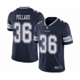 Youth Dallas Cowboys #36 Tony Pollard Navy Blue Team Color Vapor Untouchable Limited Player Football Jersey