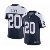 Youth Dallas Cowboys #20 George Iloka Navy Blue Throwback Alternate Vapor Untouchable Limited Player Football Jersey