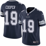 Youth Nike Dallas Cowboys #19 Amari Cooper Navy Blue Team Color Vapor Untouchable Limited Player NFL Jersey