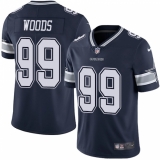 Youth Nike Dallas Cowboys #99 Antwaun Woods Navy Blue Team Color Vapor Untouchable Limited Player NFL Jersey