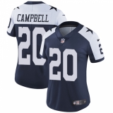 Women's Nike Dallas Cowboys #20 Ibraheim Campbell Navy Blue Throwback Alternate Vapor Untouchable Limited Player NFL Jersey
