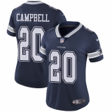 Women's Nike Dallas Cowboys #20 Ibraheim Campbell Navy Blue Team Color Vapor Untouchable Limited Player NFL Jersey
