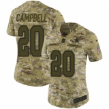 Women's Nike Dallas Cowboys #20 Ibraheim Campbell Limited Camo 2018 Salute to Service NFL Jersey