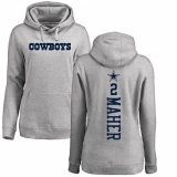 NFL Women's Nike Dallas Cowboys #2 Brett Maher Ash Backer Pullover Hoodie