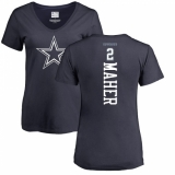 NFL Women's Nike Dallas Cowboys #2 Brett Maher Navy Blue Backer T-Shirt