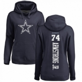 NFL Women's Nike Dallas Cowboys #74 Dorance Armstrong Jr. Navy Blue Backer Pullover Hoodie