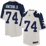 Men's Nike Dallas Cowboys #74 Dorance Armstrong Jr. Limited White Throwback Alternate NFL Jersey