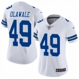 Women's Nike Dallas Cowboys #49 Jamize Olawale White Vapor Untouchable Limited Player NFL Jersey