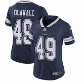 Women's Nike Dallas Cowboys #49 Jamize Olawale Navy Blue Team Color Vapor Untouchable Limited Player NFL Jersey