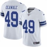 Youth Nike Dallas Cowboys #49 Jamize Olawale White Vapor Untouchable Limited Player NFL Jersey