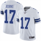 Men's Nike Dallas Cowboys #17 Allen Hurns White Vapor Untouchable Limited Player NFL Jersey