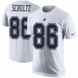 NFL Men's Nike Dallas Cowboys #86 Dalton Schultz White Rush Pride Name & Number T-Shirt