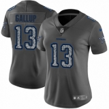 Women's Nike Dallas Cowboys #13 Michael Gallup Gray Static Vapor Untouchable Limited NFL Jersey