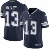 Youth Nike Dallas Cowboys #13 Michael Gallup Navy Blue Team Color Vapor Untouchable Limited Player NFL Jersey