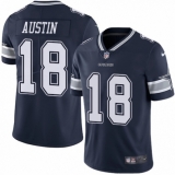 Men's Nike Dallas Cowboys #18 Tavon Austin Navy Blue Team Color Vapor Untouchable Limited Player NFL Jersey