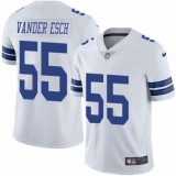 Men's Nike Dallas Cowboys #55 Leighton Vander Esch White Vapor Untouchable Limited Player NFL Jersey