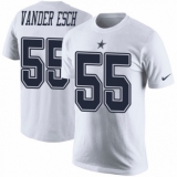 NFL Men's Nike Dallas Cowboys #55 Leighton Vander Esch White Rush Pride Name & Number T-Shirt